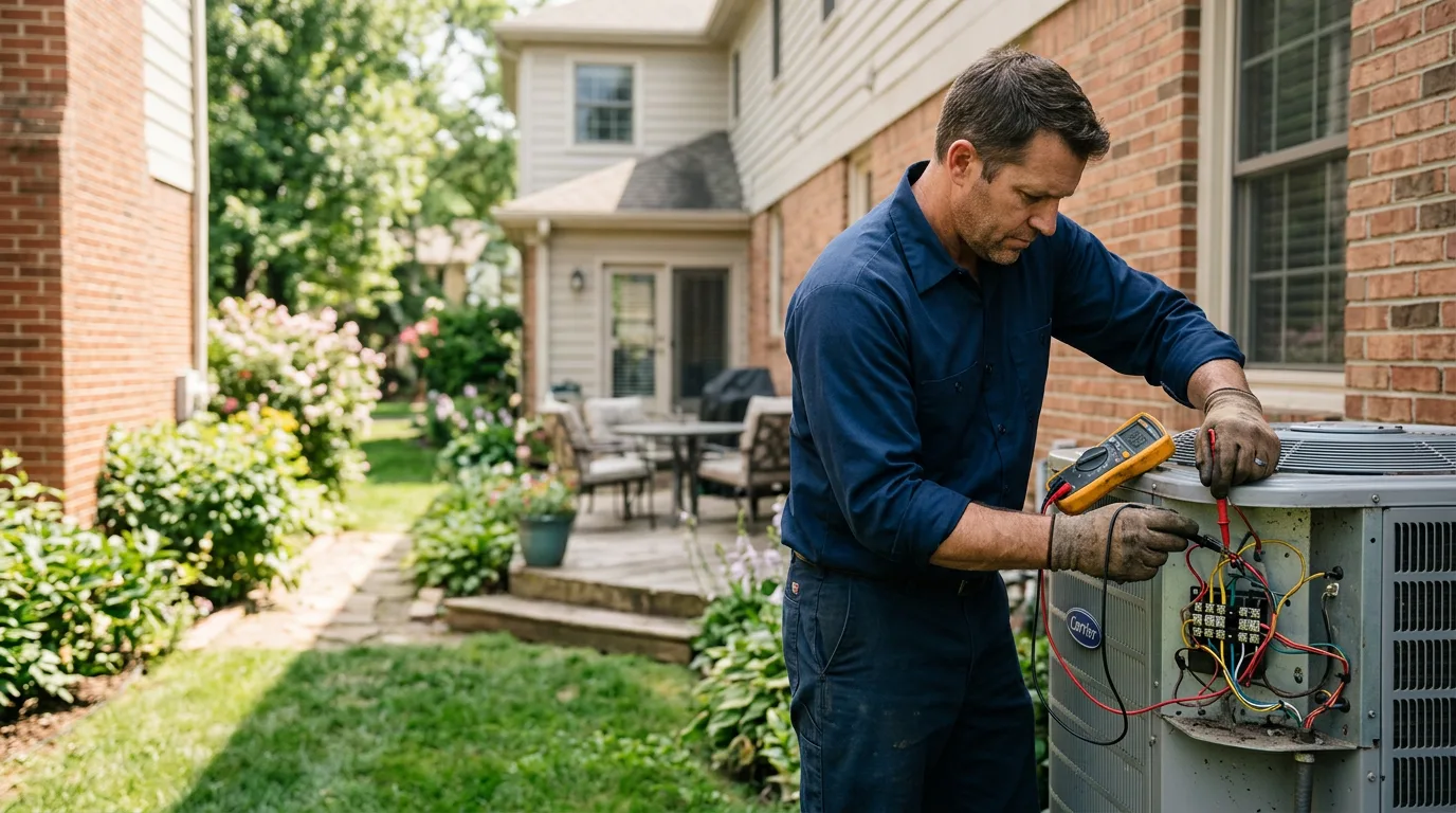 HVAC technician working near Medina, WA